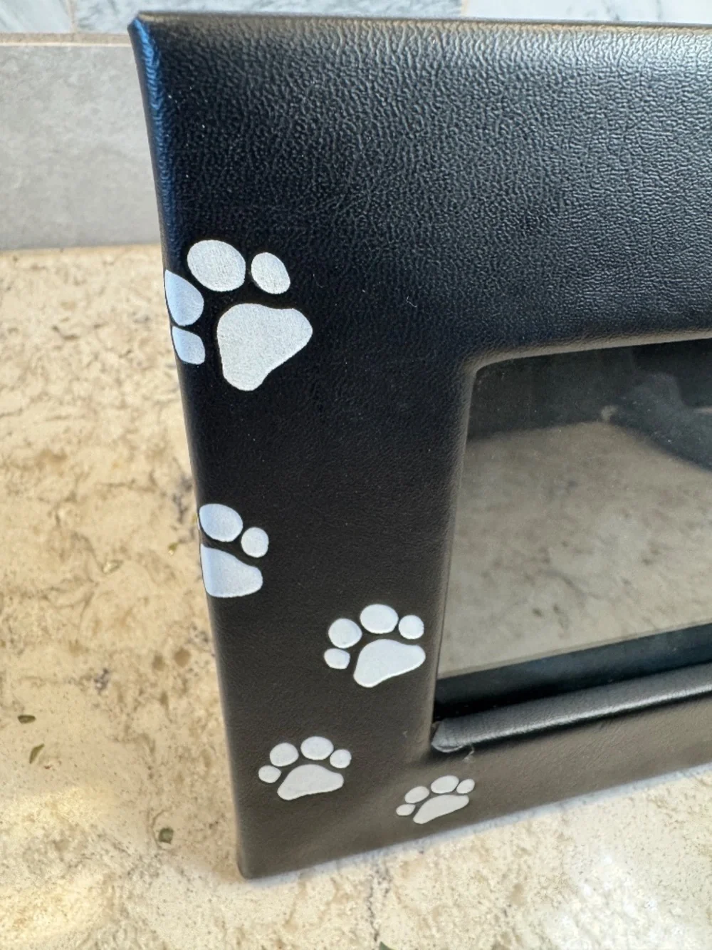 SICURA ITALIAN DESIGNS DOG PAWS PHOTO FRAME BLACK‎ 6
